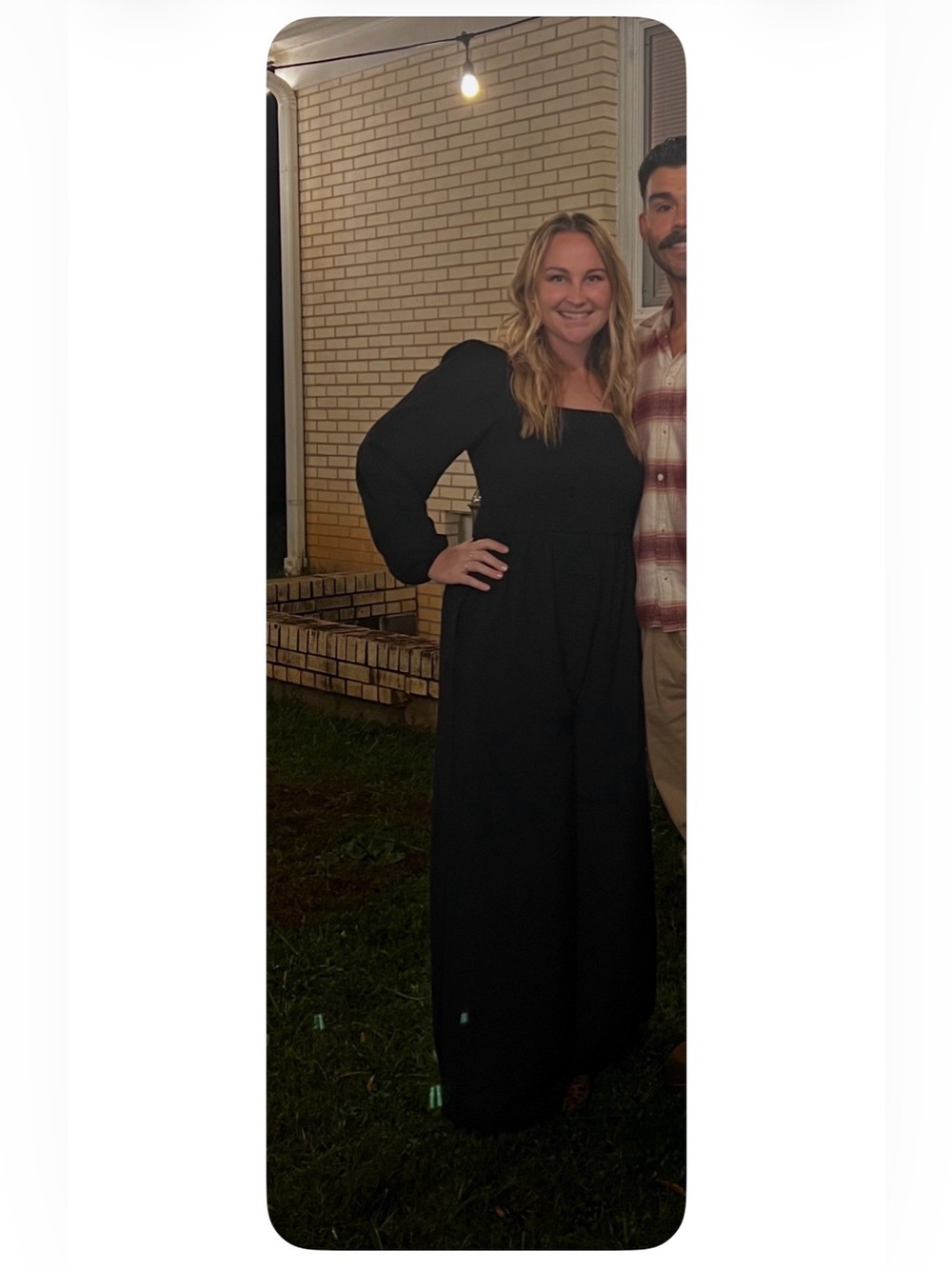 Elegant Black Long Sleeve Maxi Dress with Square Neck